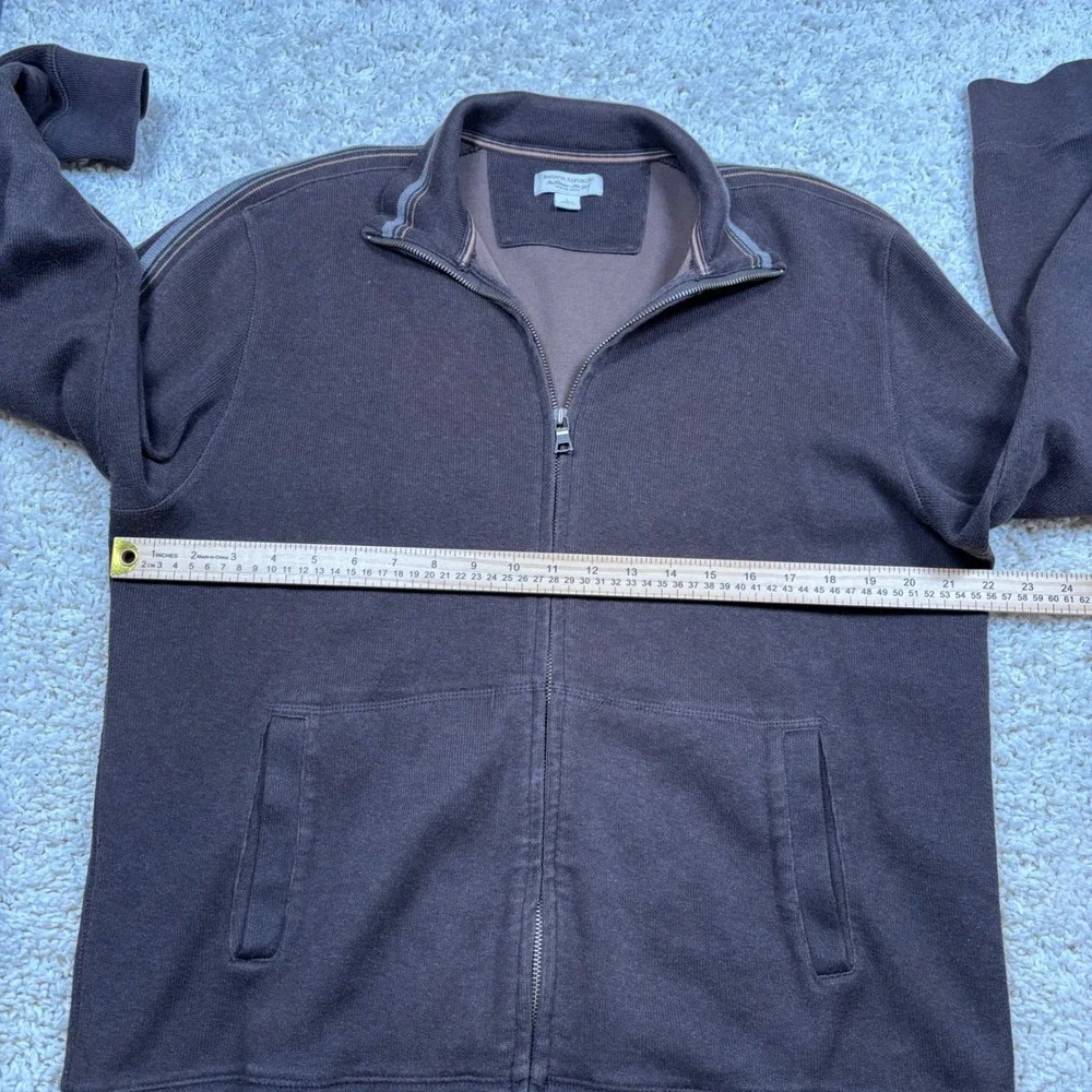 Banana‎ Republic Men's Zip Up Track Jacket Full Zip Brown Size L